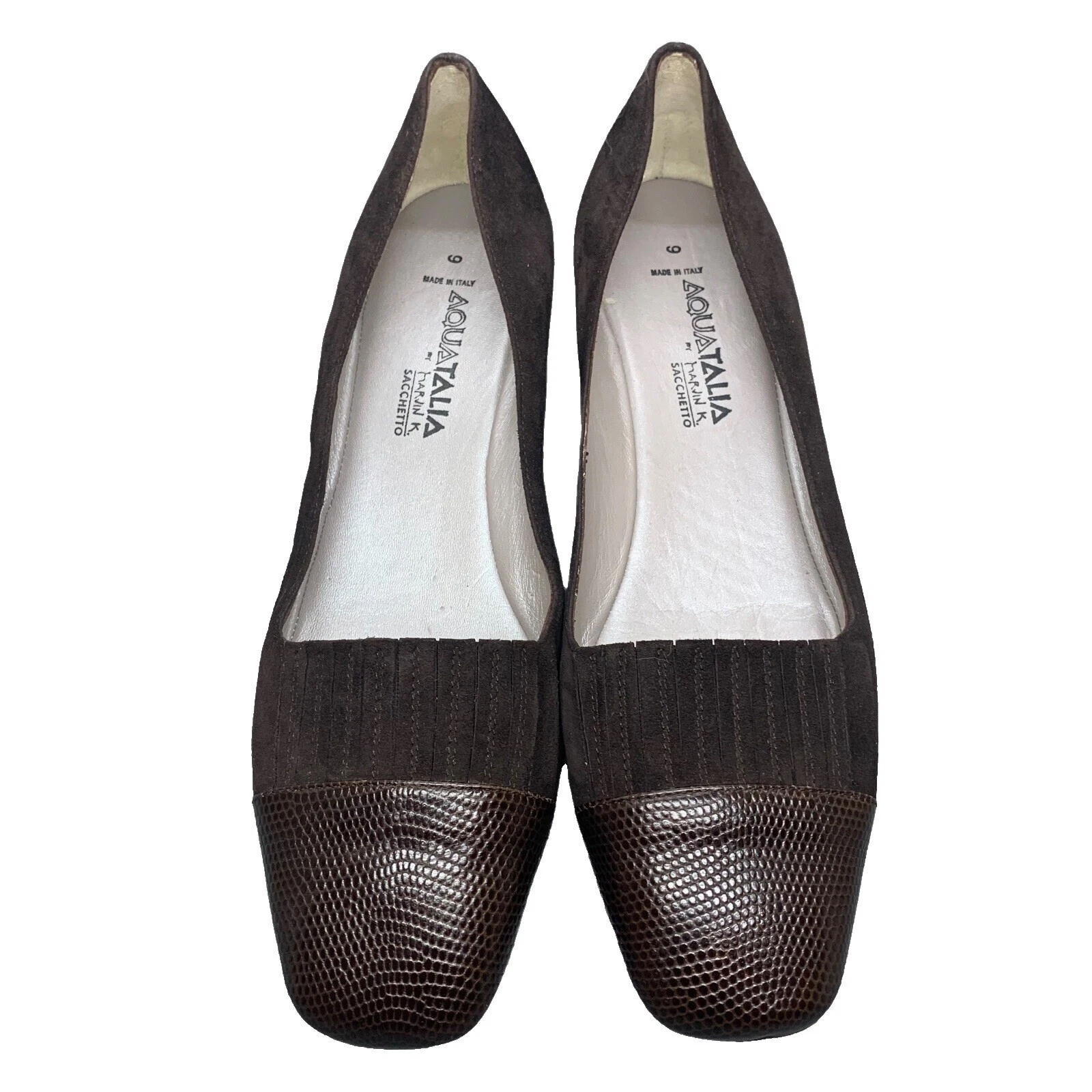 Parte superior de cuero de mujer cuña Aquatalia