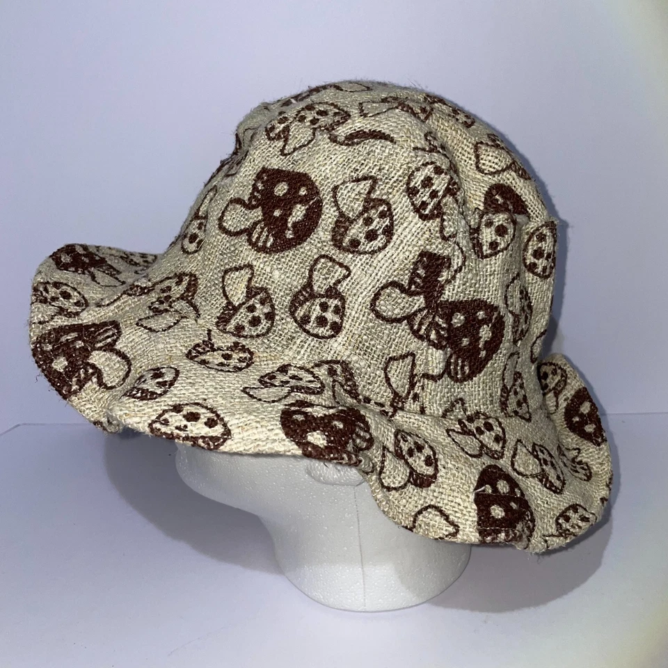 Sombrero cubo de setas Katmandú Imports cáñamo Foto 2 de 4