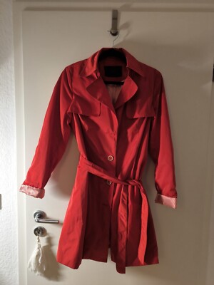 Trenchcoat Damen rot Esprit 42 XL, neuwertig 