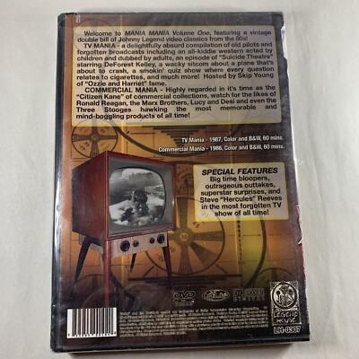 Johnny Legend's Mania Mania Volume 1 TV Mania and Commercial Mania
