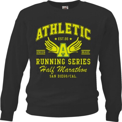 Sweatshirt SAN DIEGO HALBMARATHON ATHLETIK JOGGEN MARATHON USA MARATHONLÄUFER