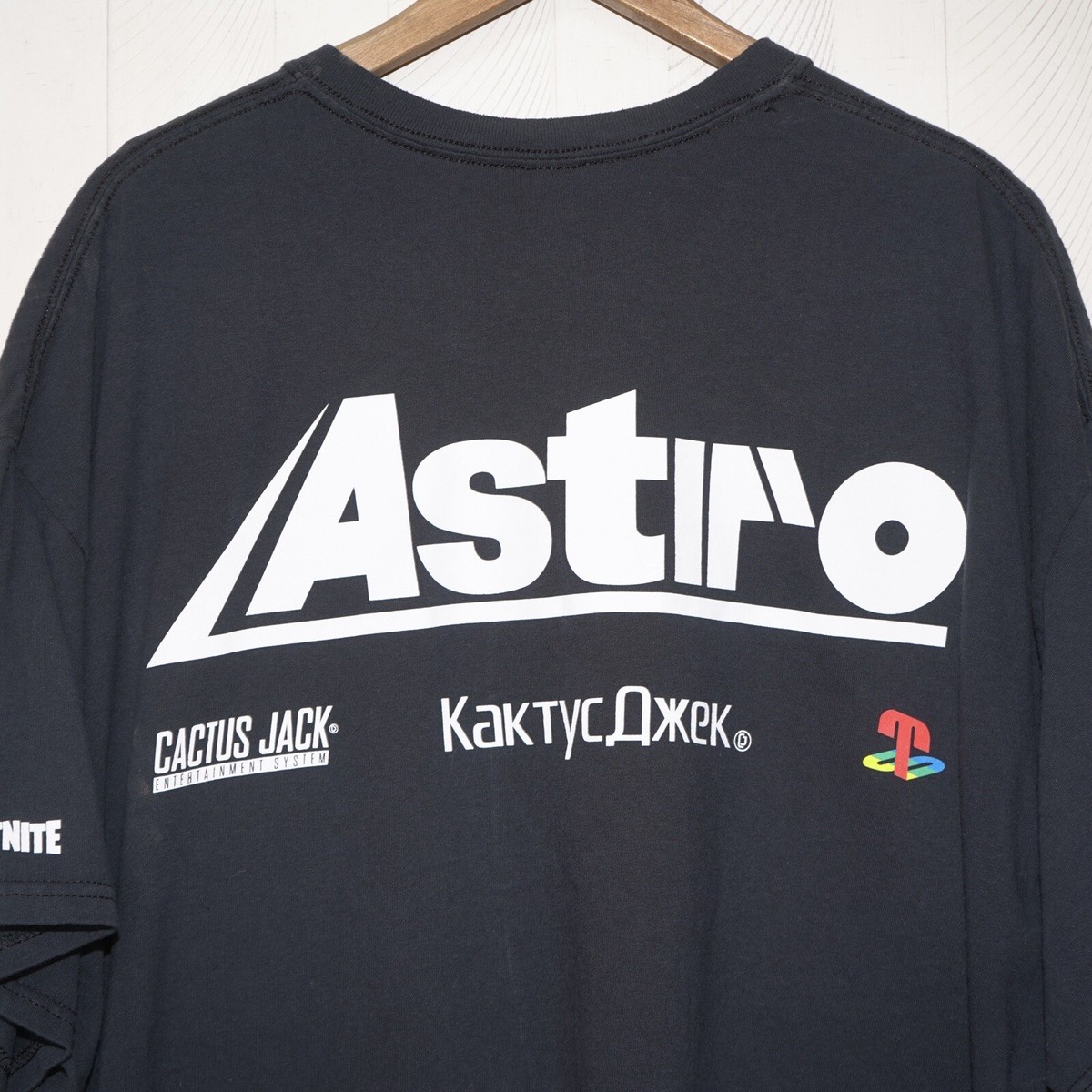 Tシャツ・カットソー Travis Scott T-3500 Portrait T-Shirt Black SS 20 2020 Travis Scott x Fortnite T-3500 Portrait T-Shirt Black XL | eBay