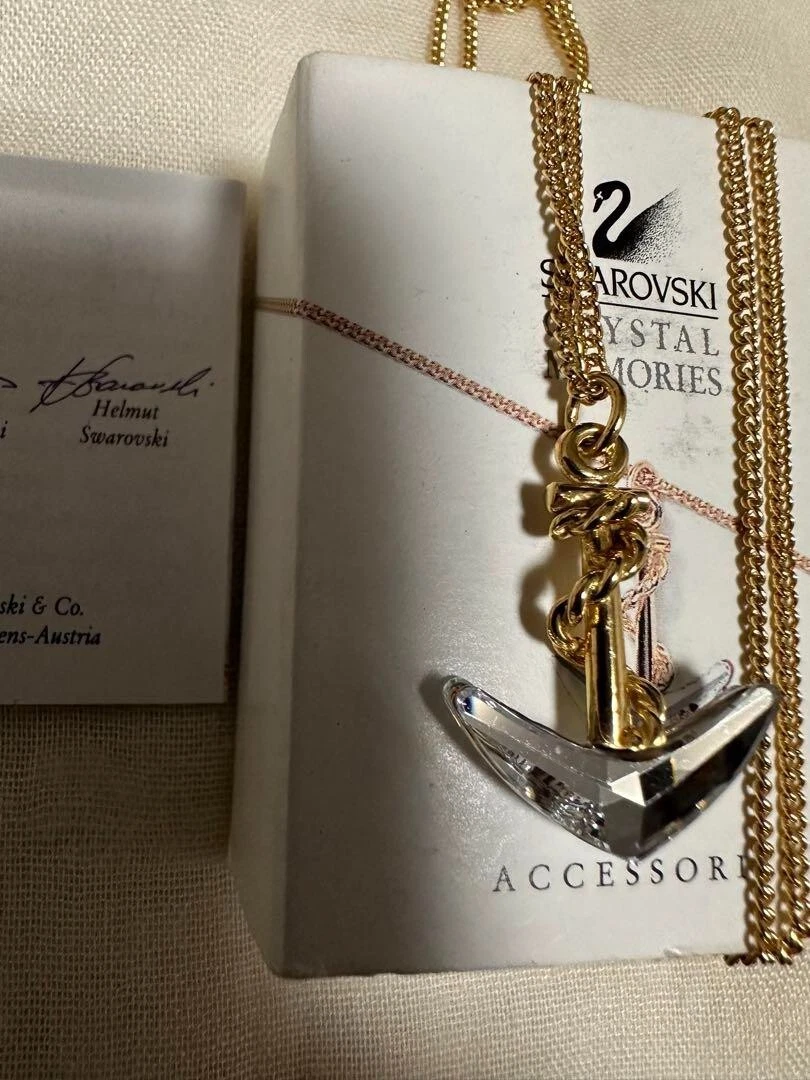 Swarovski anchor best sale necklace