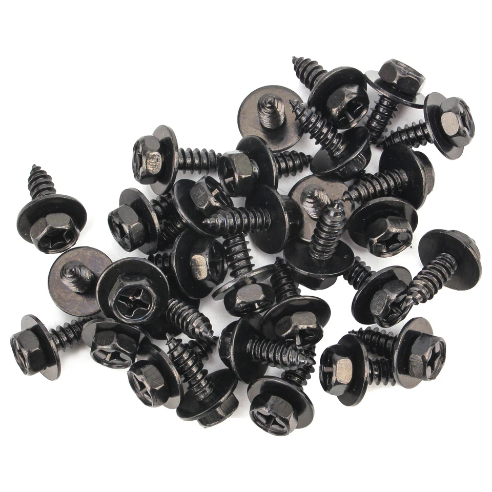 Juego de 30 tornillos de perno con clip de remache protector contra salpicaduras guardabarros parachoques Toyota Foto 3 de 4