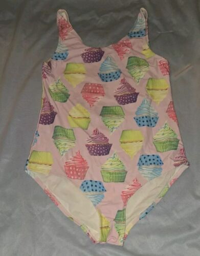 Joe Boxer Cupcake Bathing Suit Girls Size 14 One Piece Swim Wear