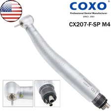US COXO Dental LED High Speed Self Power Turbine 4 Hole Handpiece CX207-F-SP M4