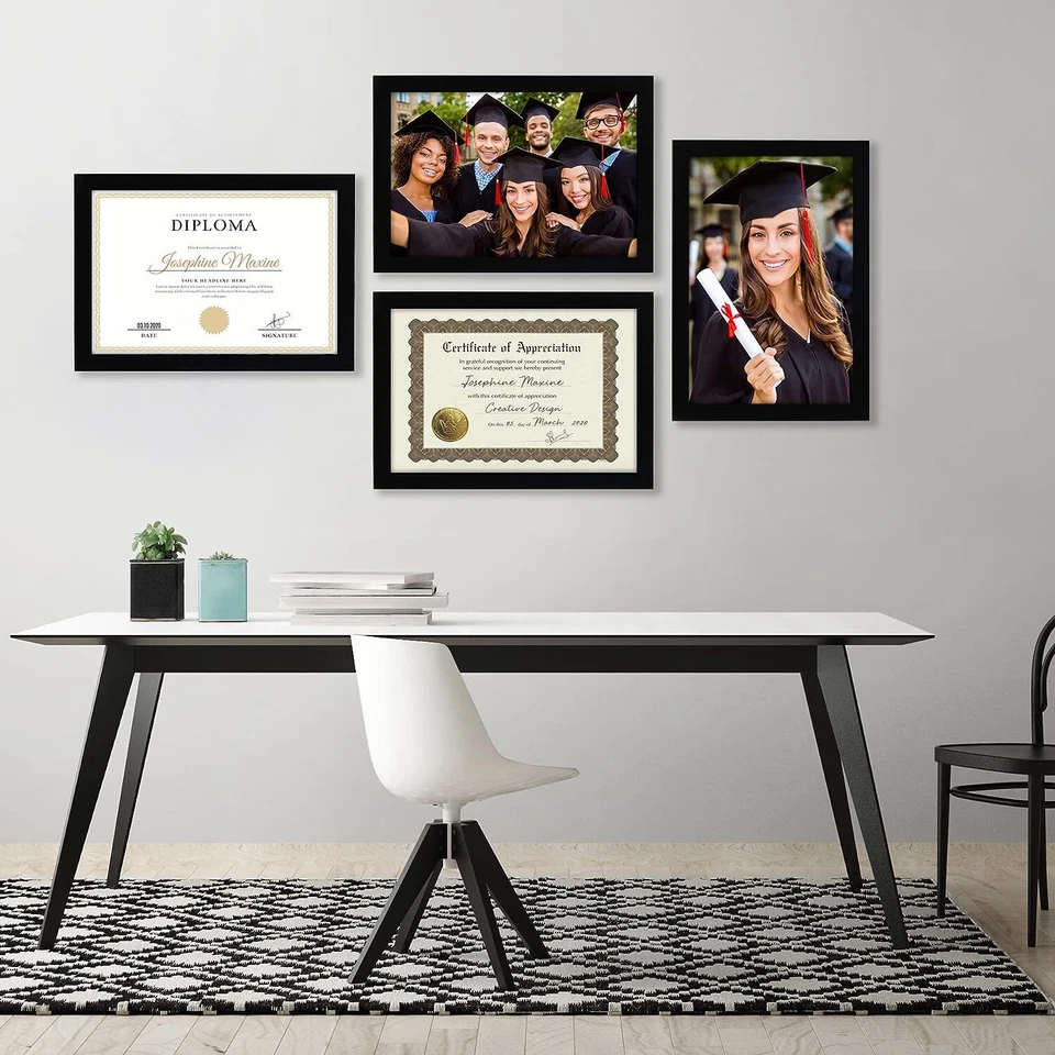 IMAGEN FOTOGRÁFICA PERSONALIZADA 8X10" con IMPRESIÓN DE MARCO TU PROPIO PÓSTER ARTÍSTICO bl Foto 2 de 4