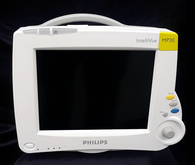 PHILIPS INTELLIVUE M8002A MP30 Patient Monitor w/ M3001A AO2 Module