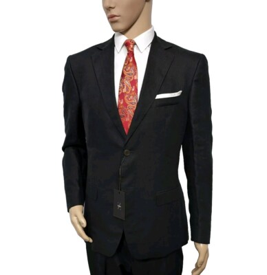 BNWT Ermenegildo Zegna Mens Linen Slim Fully Canvassed Suit 38R