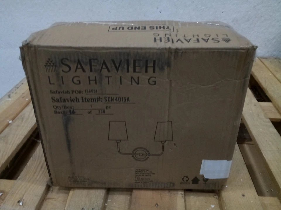 Safavieh EZRA TWO LIGHT WALL SCONCE, Reduced Price 2172721020 SCN4015A - Image 4 of 4