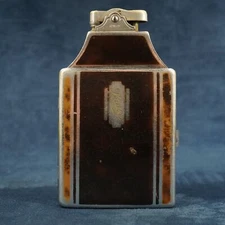 Vintage Ronson Mastercase Art Deco Lighter/Cigarette Case Combo - Free Ship US