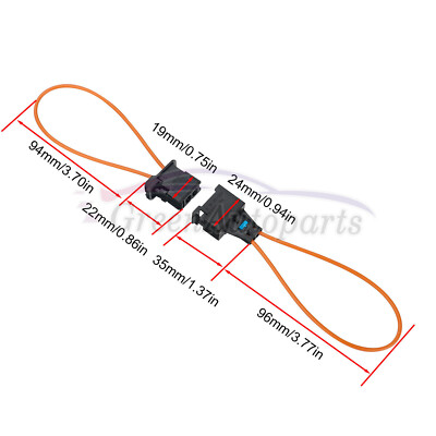2 Set MOST Diagnostic Kit Fiber Optic Loop Bypass Male & Female For BMW MERCEDES