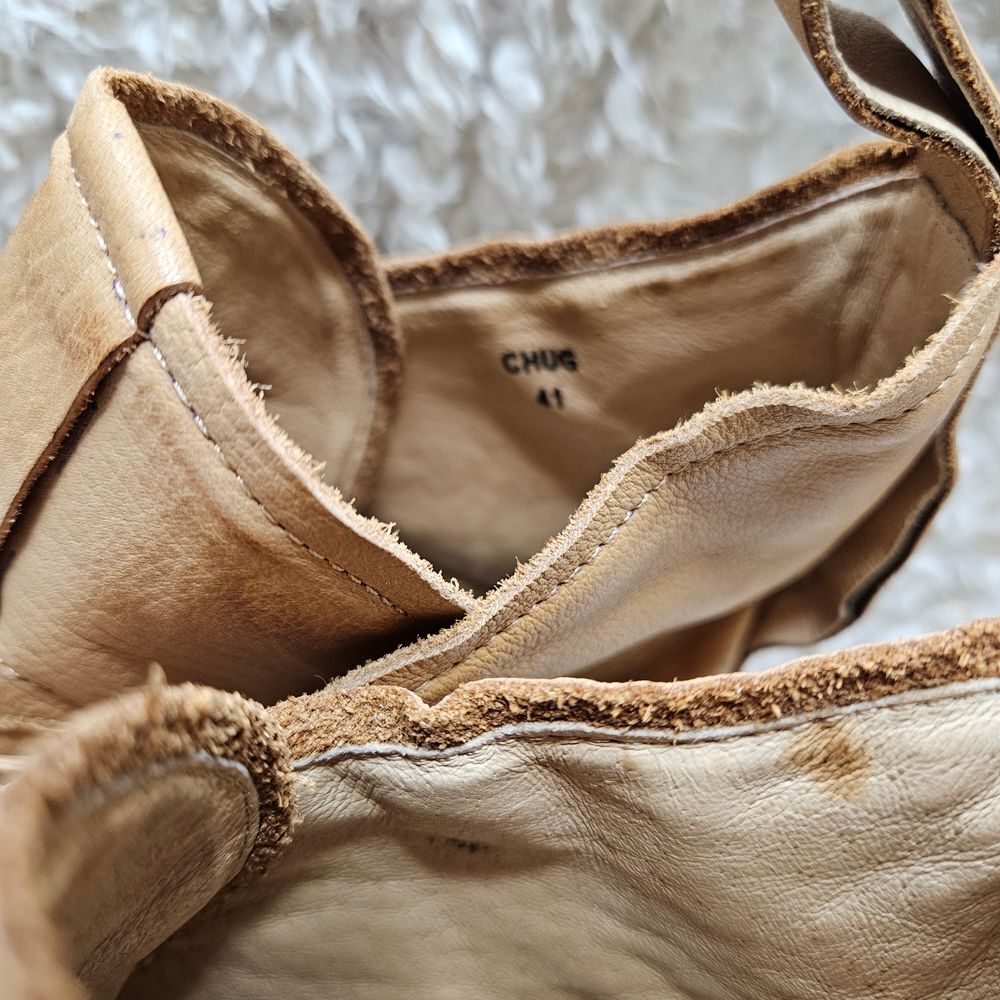 Silent D Chug Supple Tan Leather Laceup Boots sz … - image 6