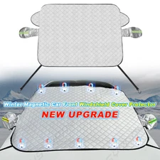 Car Windshield Snow Cover Front & Rear Magnetic Winter For Dodge RAM 1500 3500