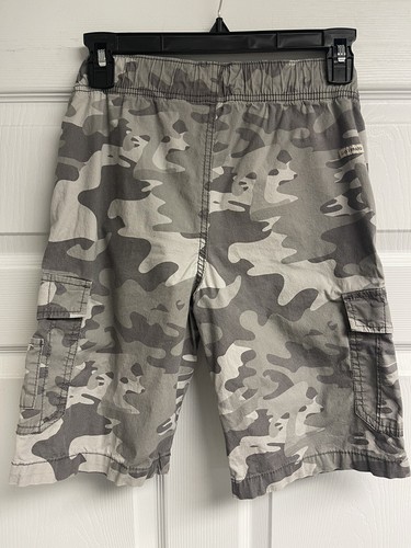 Youth Boy's Lucky Brand Camo (grey)Cargo Shorts Drawstring Cotton Sz Med (10/12) - Picture 4 of 21