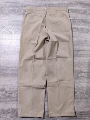 Lands End Pants Boys Size 18 Active Khaki Beige Chino School Uniform 26" Inseam - Picture 7 of 7