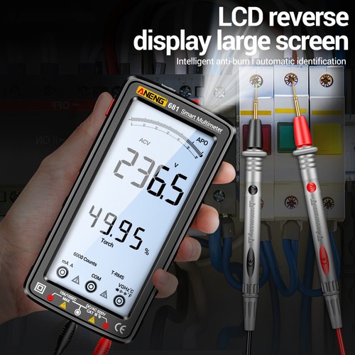 ANENG 681 LCD Multímetro Digital Medidor Universal NCV Tester 6000 Counts C4R6 - Imagen 5 de 12