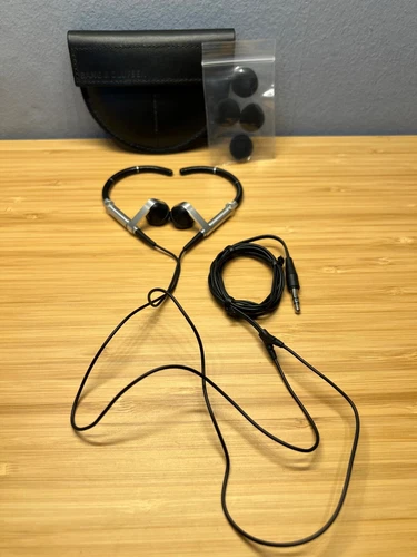 Bang & Olufsen Wired In-Ear Silver A8 Earset Earphones FREE Worldwide Ship B