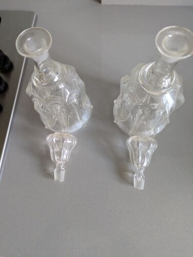 Antique Glass Decanters Victorian with Original Stoppers, perfect no chips - Picture 3 of 4