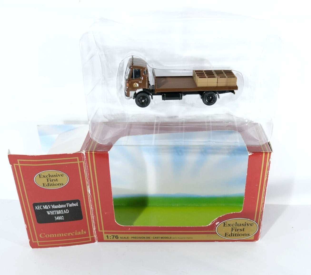 EFE 34802 AEC Mk5 Mandator Truck Whitbread Livery  1:76 Flatbed Model Boxed K1