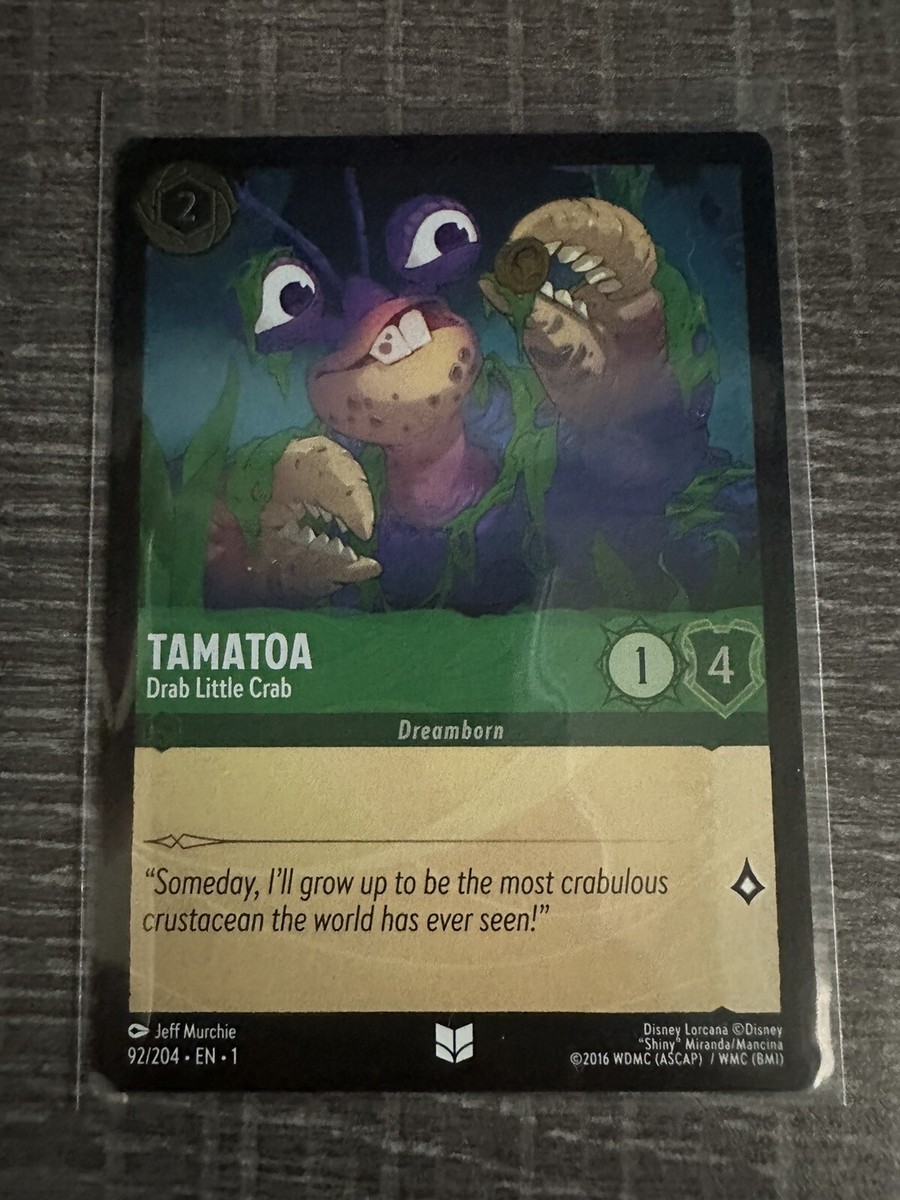 Disney Lorcana 92/204 Tamatoa - Drab Little Crab Character