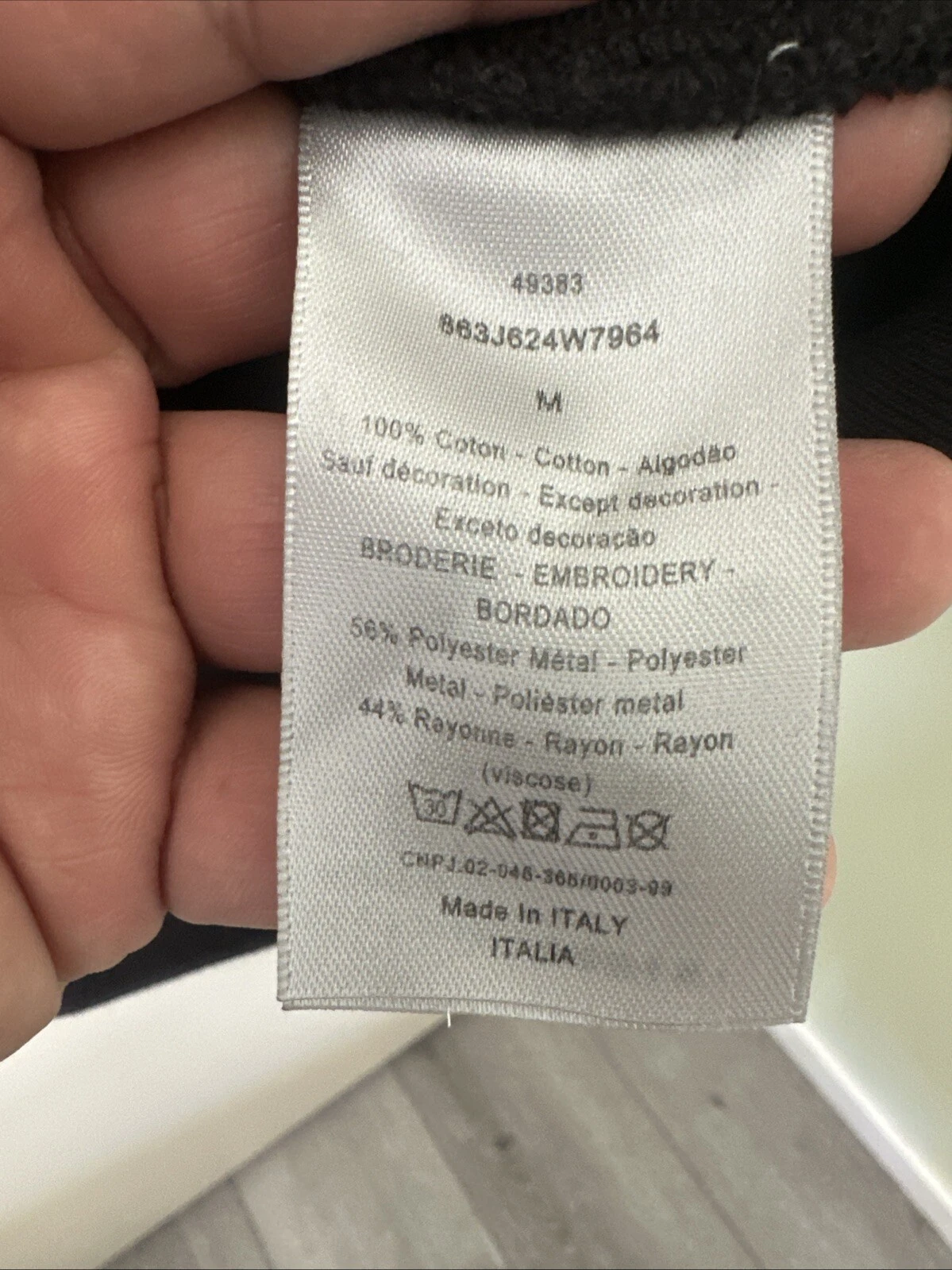 Felpa con cappuccio Dior taglia M