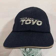 Team TOYO Mens Blue Gray Ball Cap Hat Snapback OSFA K Products