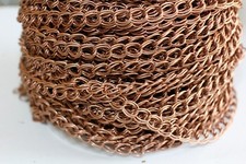 75ft 7x8mm Red Copper Double Cable Chain-unsoldered 1 day Ship