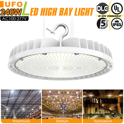 240W LED High Bay Light Commercial Warehouse Shop Light 33600LM 5000K Daylight
