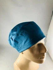 Euro Scrub Hat Blue Surgical Cap CRNA CNOR CORT MD Veterinarian Food Prep Chef 