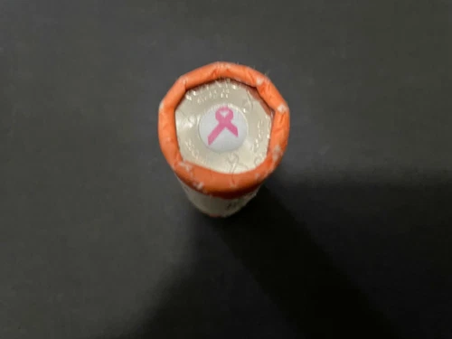 2006 Canada Breast Cancer Pink Ribbon Quarter Original Coin Roll 25 cent 25c BU
