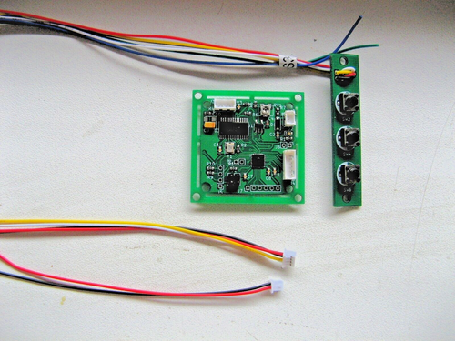 3.3V-3.7V MAX7456 MPU5060 STM8 Board to TV, Display, OSD cross generator