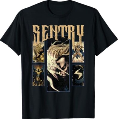 Marvel Comics Retro Classic Sentry Multiple Panel Shot T-Shirt