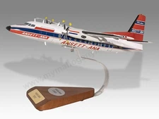 Fokker F-27 Ansett ANA Desk Wood Airplane New Model Small Scale 1/100