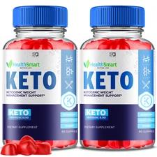 (2 Pack) Health Smart Keto, HealthSmart Keto Gummies Loss Support (120 Gummies)