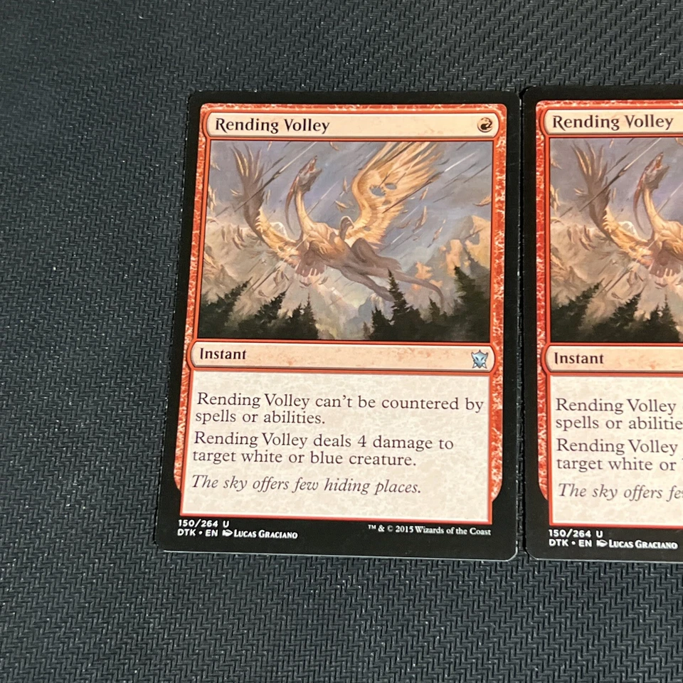 Rending Volley Magic The Gathering Mtg Dragons of Tarkir Card 2 - Image 2 of 4