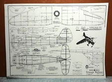 STINSON RELIANT BALSA FREE FLIGHT MODEL AIRPLANE PLANS 13" WINGSPAN