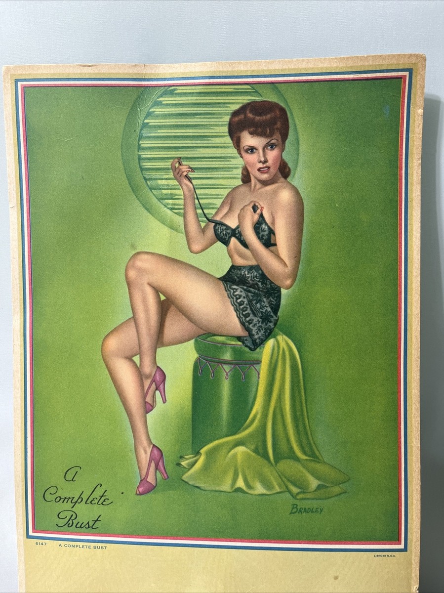 1945 ~ WWII ~ Bradley “A Complete Bust” Sexy ~ Girl
