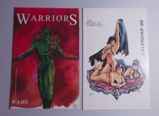 Sirens of Darkness & Warriors '95 Calendar Pack MINT bad girls set lot CFD 1995