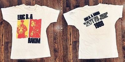 Vtg Eric B. & Rakim 'Ain't No Joke' tour shirt from 1988 ZL758