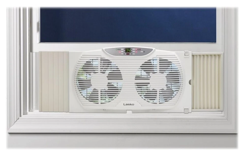 Lasko Electrically Reversible Twin Window Fan with Remote Control - Free Ship - Image 2 of 3
