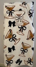 TK Maxx Espresso Martini Time Throw Blanket Oversized 60”x70” bnwt