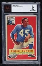 1956 Topps Emlen Tunnell #17 BVG 6 HOF 0q3