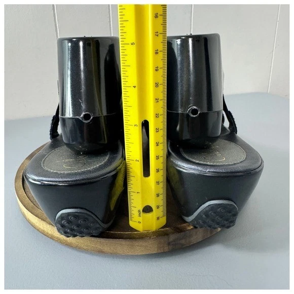 Sandalias Cole Haan con plataforma de charol negro 10B Foto 4 de 4