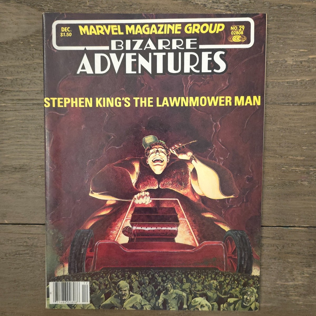 Bizarre Adventures #29 Marvel Magazine 1981 Stephen King Lawnmower