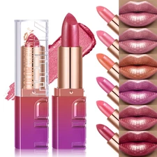 Pearlescent Lipstick, Pearlescent Colorful Lipstick, Golden Flash Lipstick.