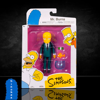 Mr. Burns with Blinky in Bowl Action Figure The Simpsons 5in Scale
