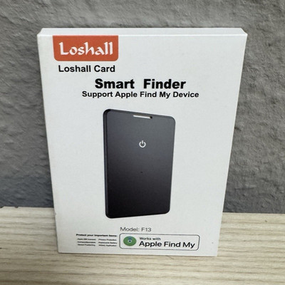 Loshall Smart Finder Tracker Karte F13 für Apple Find My, Schwarz