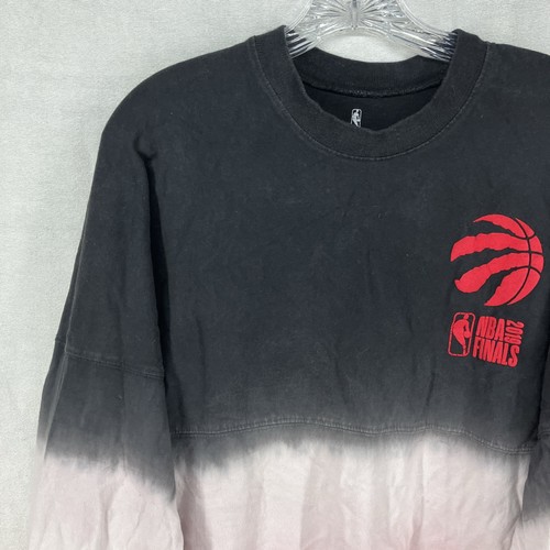 Toronto Raptors Championship Shirt Medium Mens Long Sleeve NBA Tie Dye Tee - Picture 2 of 13