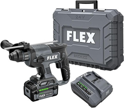 FLEX 24V Brushless Cordless 7/8-Inch SDS plus 1.3 Ft-Lbs Torque Rotary Hammer Ki